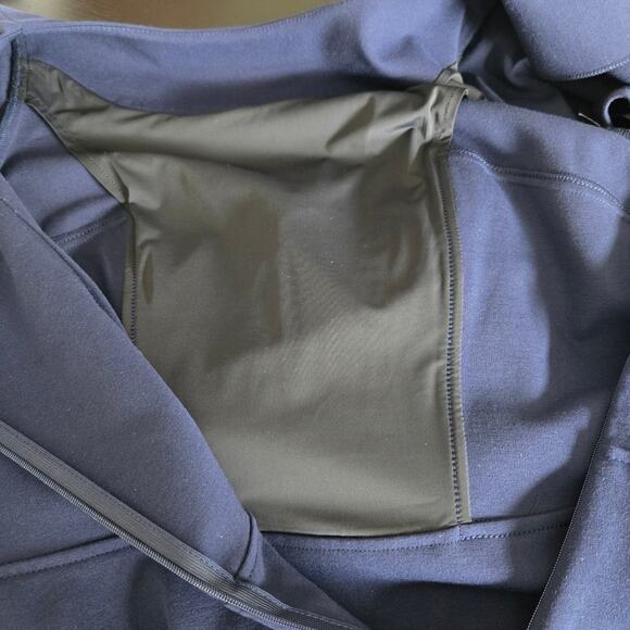 Lafayette 148 Navy Peplum Sheath Dress Short Sleeves Ponte Career Women 6 - Picture 8 of 11